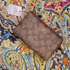 Coach Brown Monogram Wallet